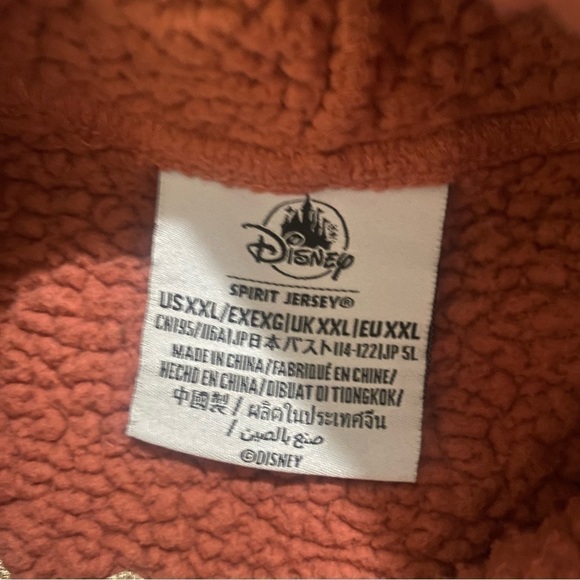 Really Cute Disneyland Resort Rose Gold Sherpa Spirit Jersey hoodie size XXL - Picture 3 of 11